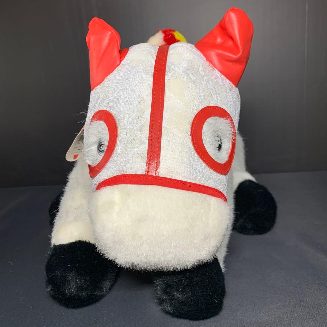 オグリキャップ ぬいぐるみ アバンティー L グレー・赤 レースメンコ 希少