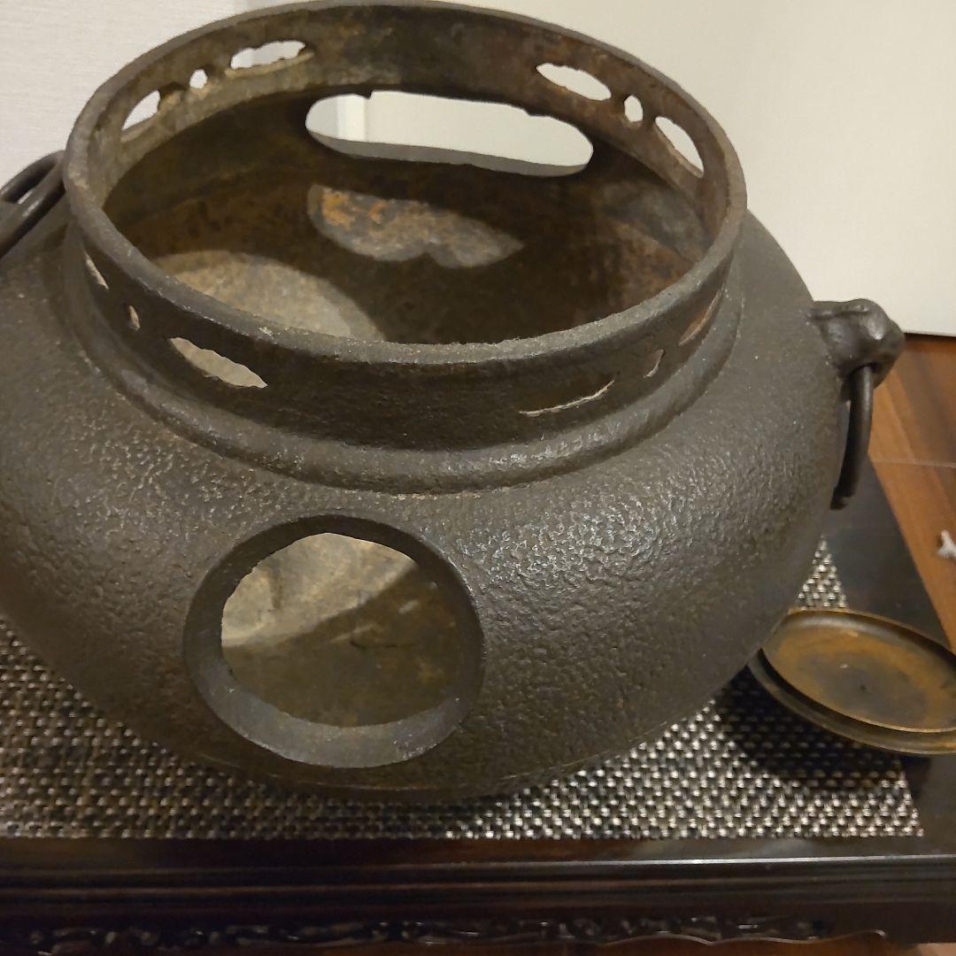 茶釜 台付き