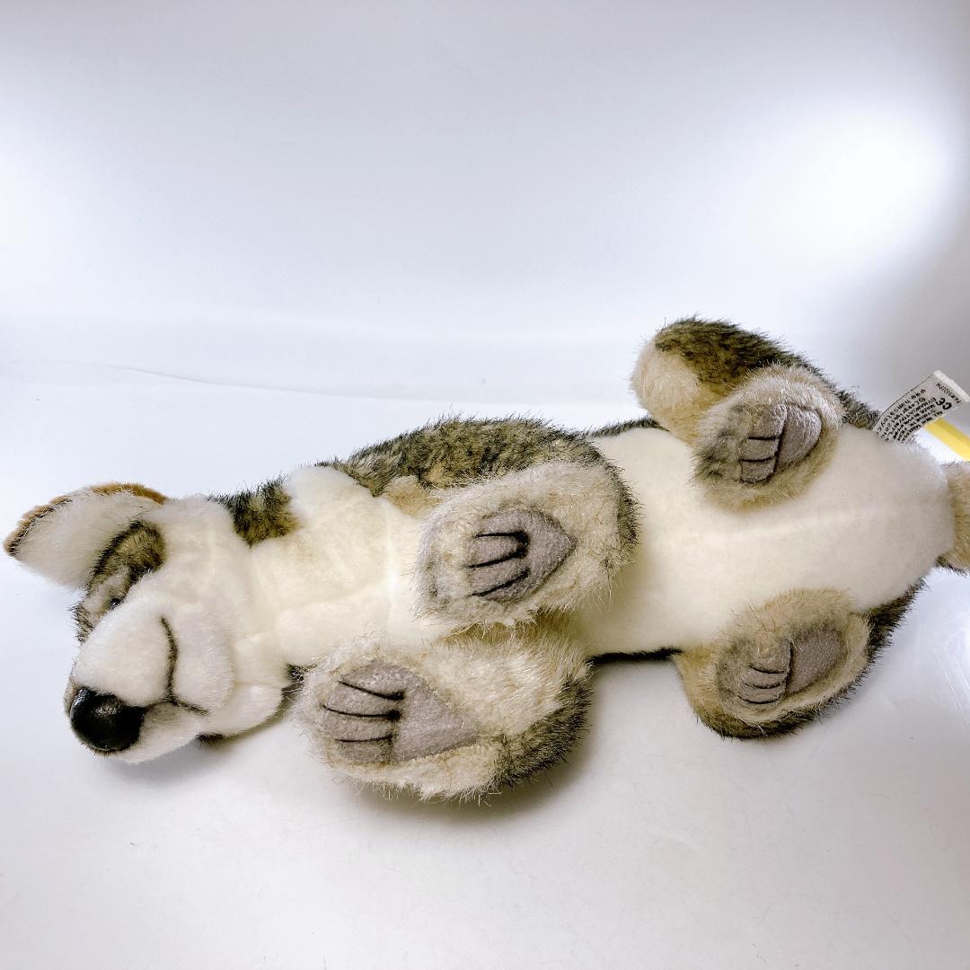 HANSA 子オオカミ 立ち・座り姿 2体セット　オオカミ　|2410|