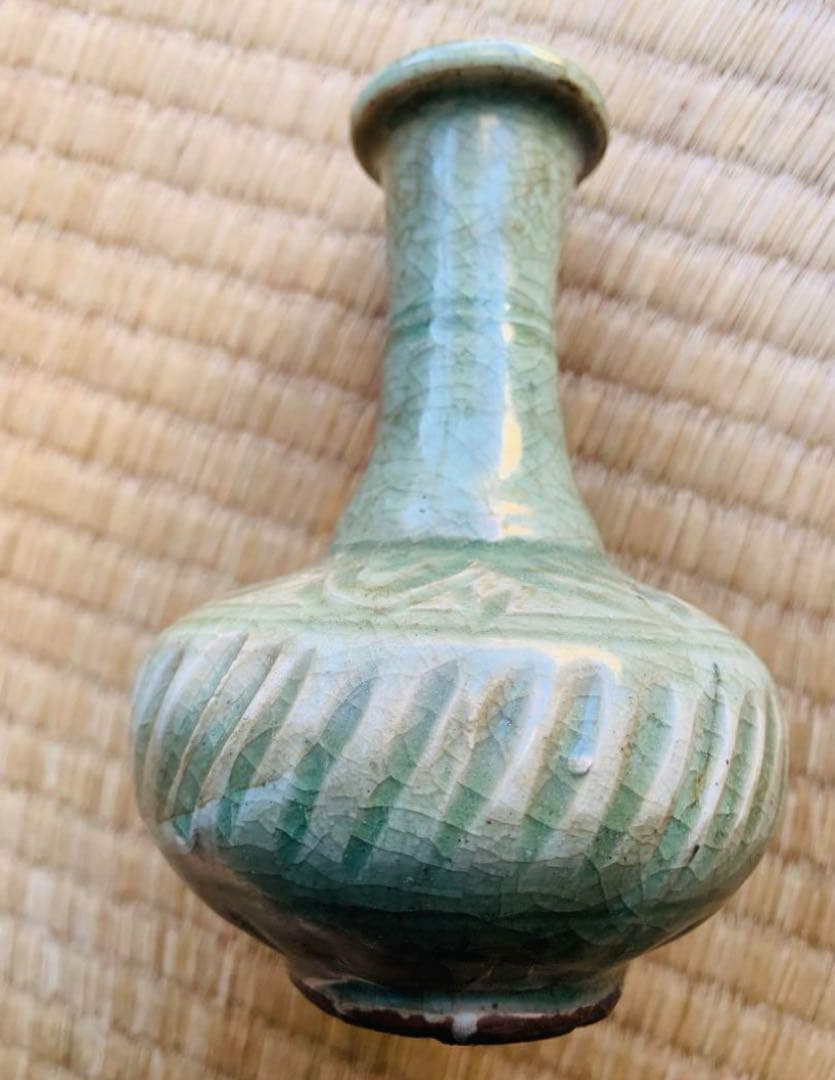 中国明時代青磁花瓶