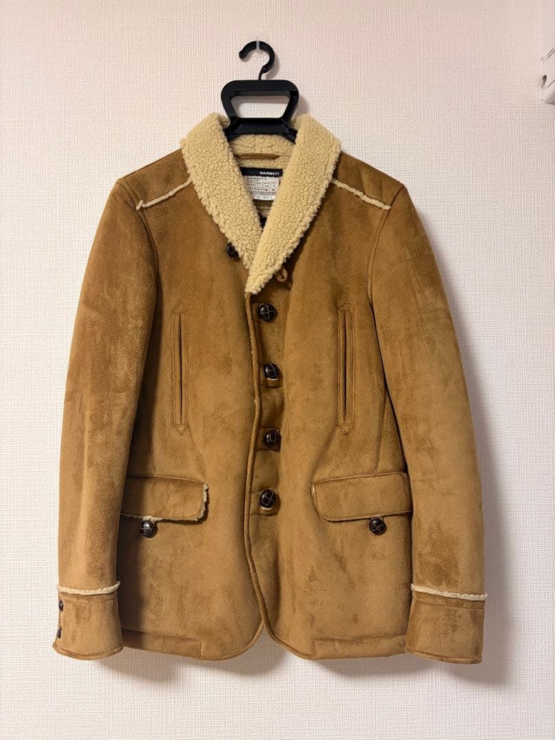 【新品未使用】KATHARINE HAMNETT ムートンジャケット ボア襟 M