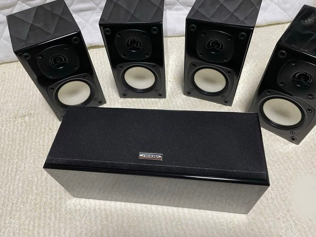 【ケーブル27M付き】ONKYOスピーカー5個 ST-V20HD/D-108C