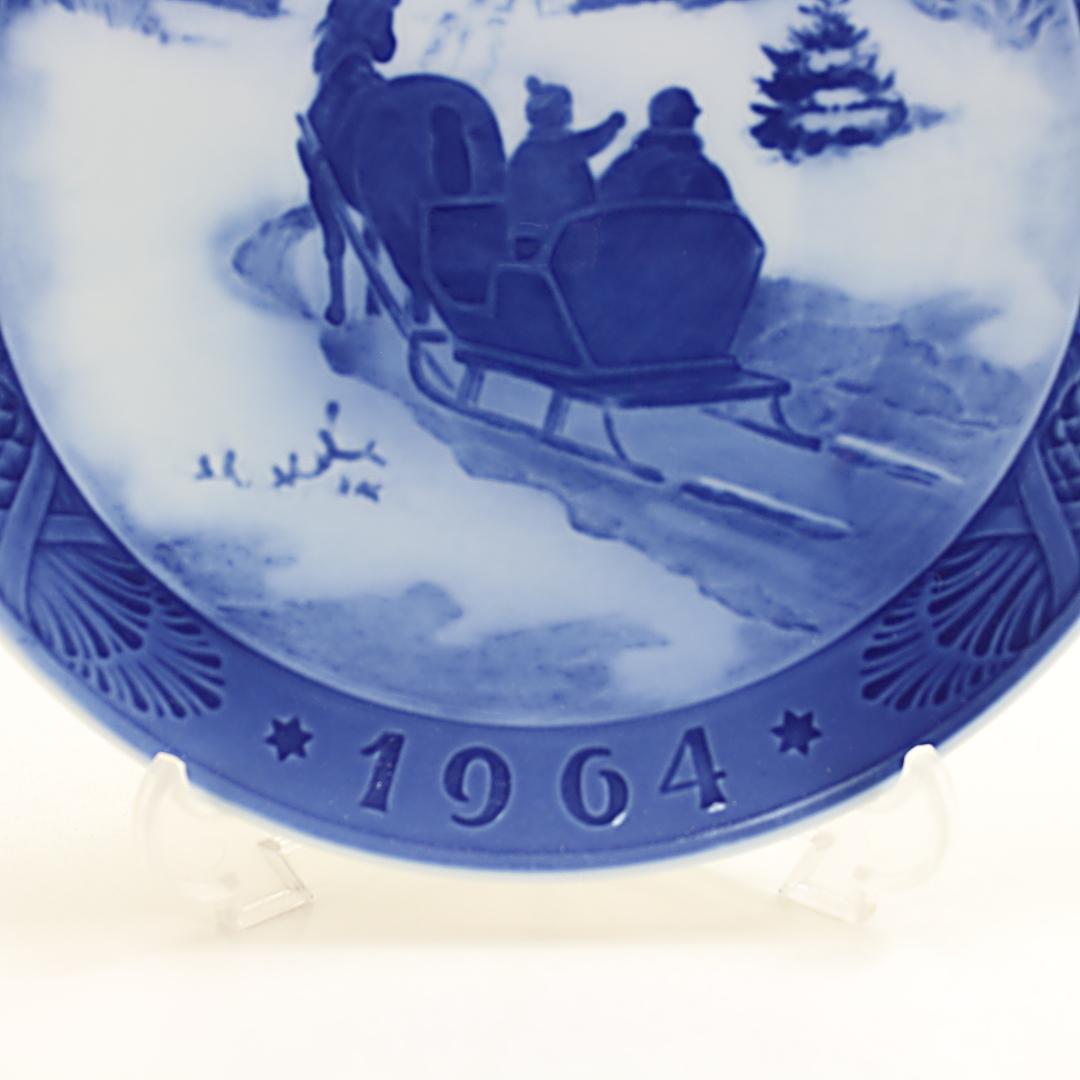 1964年「クリスマスツリーを採りに行く」イヤープレート ロイヤルコペンハーゲン