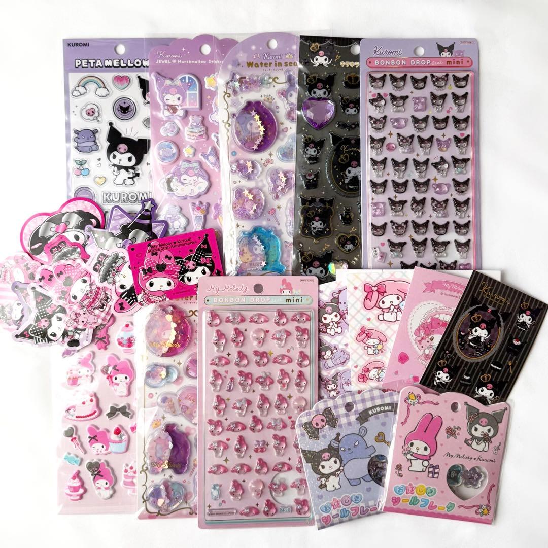 【新品】マイメロ クロミ シール まとめ売り 正規品 ボンボンドロップシール