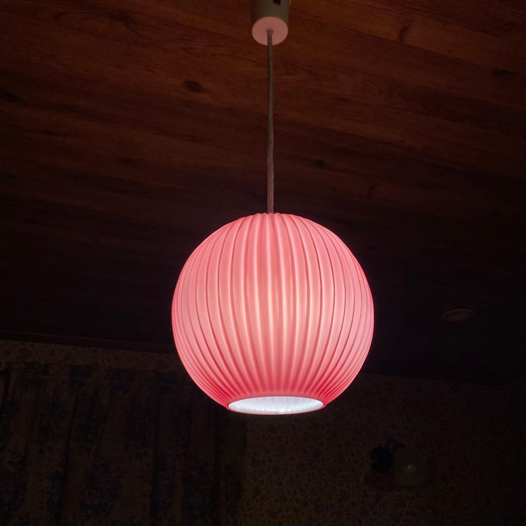 昭和レトロ　70’sペンダントライト　ビンテージ照明