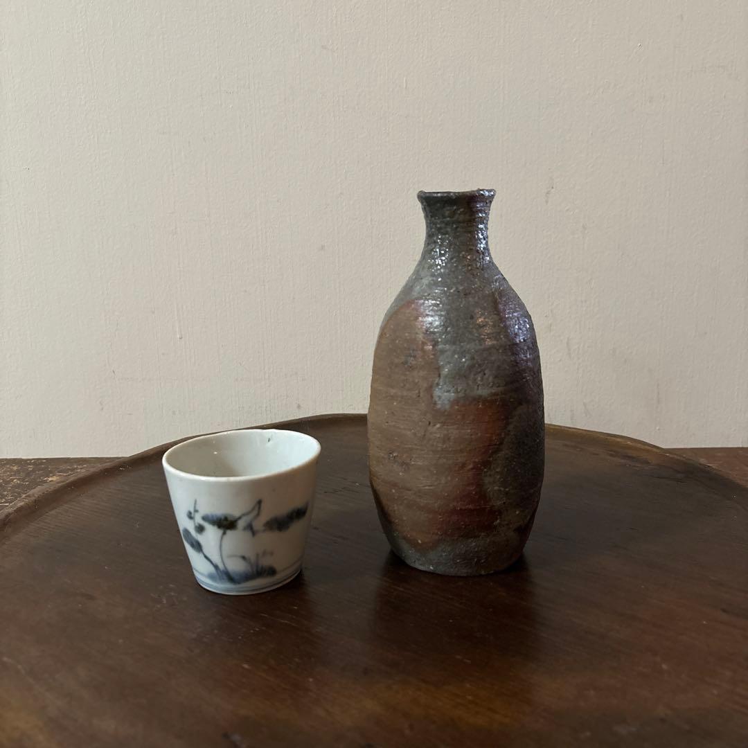 時代備前徳利　江戸後期頃　花入　アンティーク　古美術　伊万里　唐津　骨董　李朝