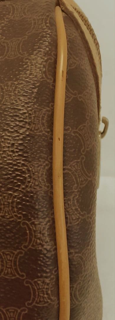 AQB12 セリーヌ マカダム ハンドバッグ トリオンフ ゴールド金具