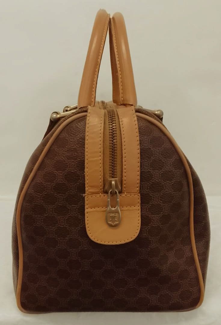 AQB12 セリーヌ マカダム ハンドバッグ トリオンフ ゴールド金具