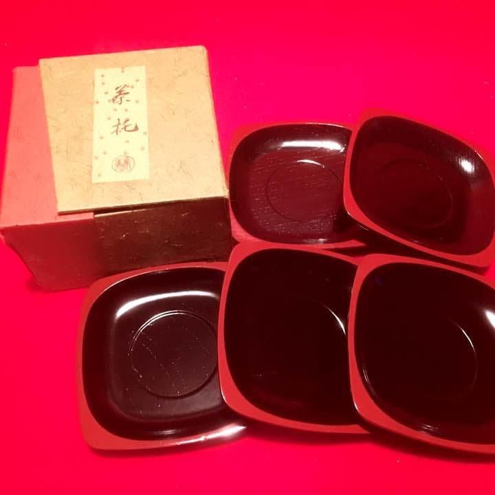 A43平安象彦製茶托５枚入り