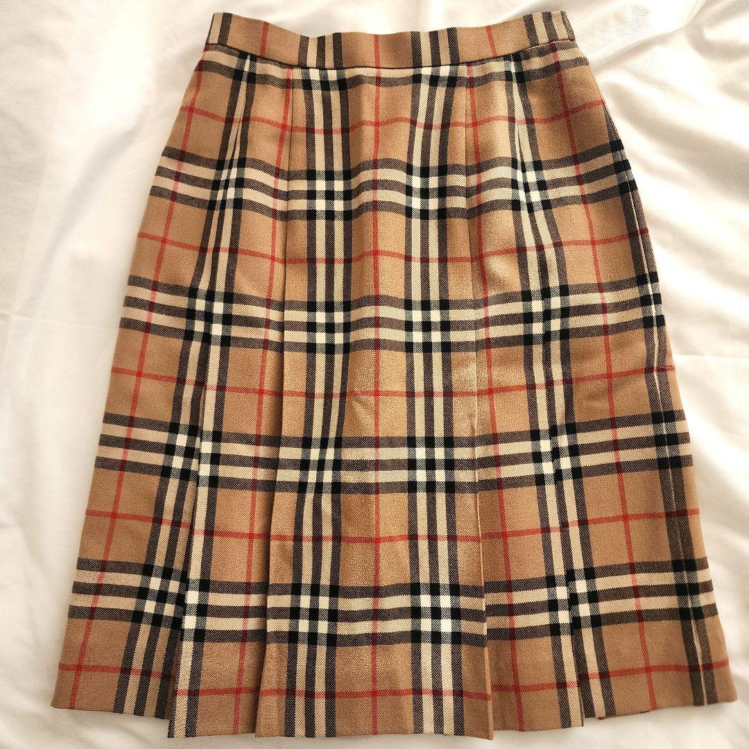 合馬公式アカウント1バーバリーロンドン プリーツスカートノバチェック
