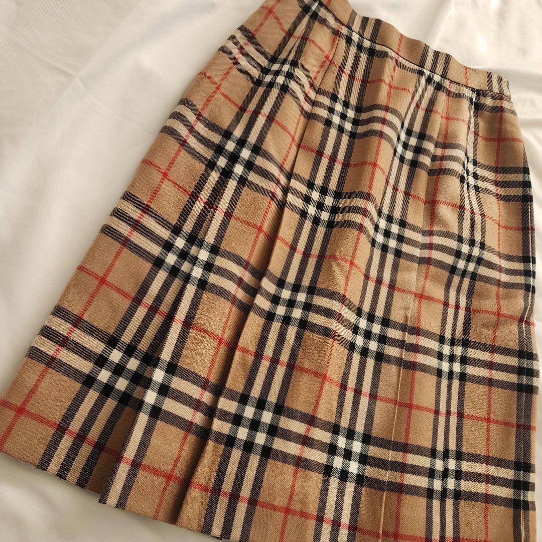 合馬公式アカウント1バーバリーロンドン プリーツスカートノバチェック