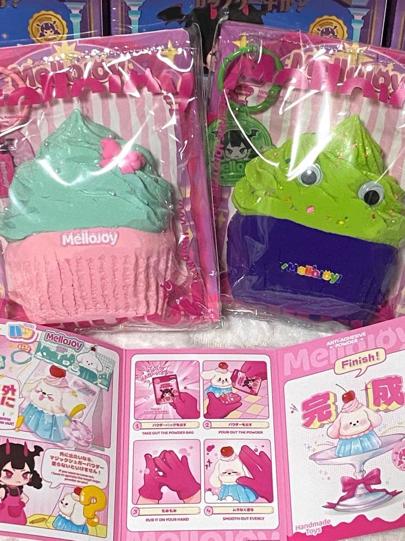 メロジョイ　Mellojoy スクイーズ　カップケーキ