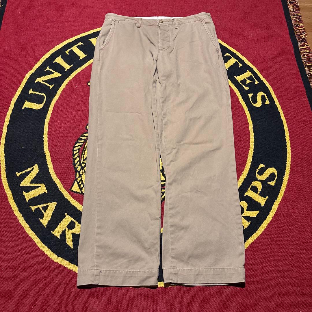 希少　90s ラルフローレン　Polo チノ　ゴールデンサイズ ワイド