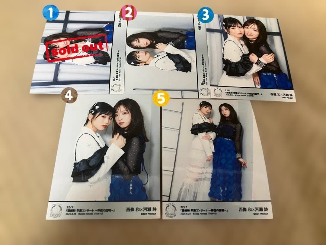 ナナニジ　22/7　西條和卒業コンサート　河瀬詩　バラ売り