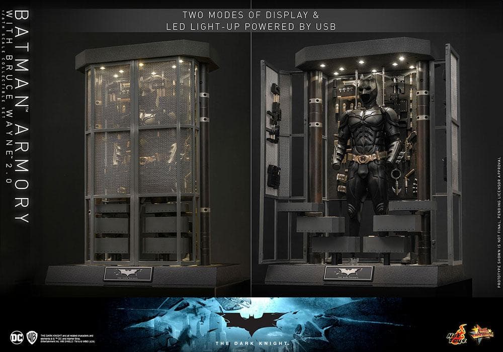 ムービー マスターピース 1/6 バットスーツ格納庫＆ブルース ウェイン2.0版