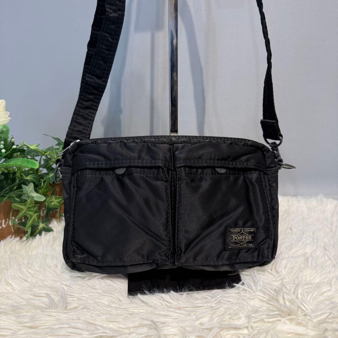 レア【美品】 PORTER ポーター　タンカー ミニショルダーバッグ ブラック