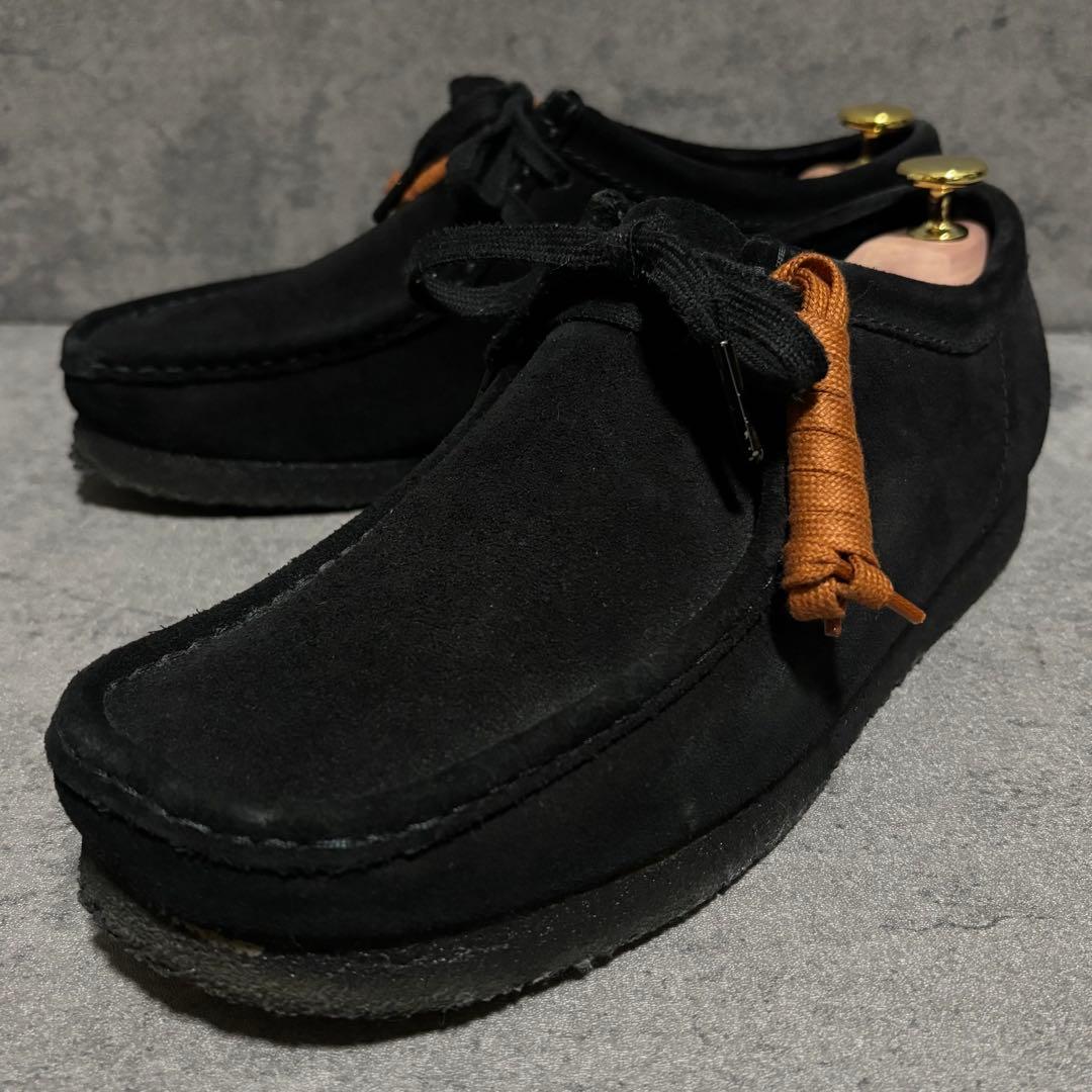 極美品　クラークスオリジナルズ　ワラビー　モカシン　ブラック　スエード　2223