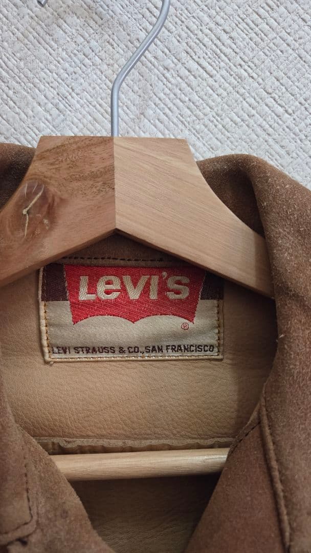 Levi's ブラウン スエード ジャケット　ヴィンテージ　。