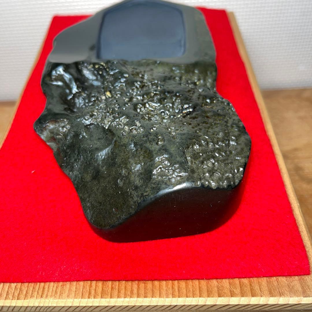 ⭕️屋久島硯　秀命堂　秀命　新品美品　プラス　色紙立て　銹水石