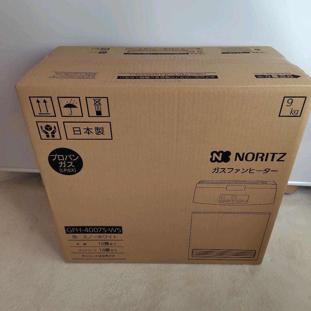 【2025年製】NORITZ ガスファンヒーター GFH-4007S-W5　LP