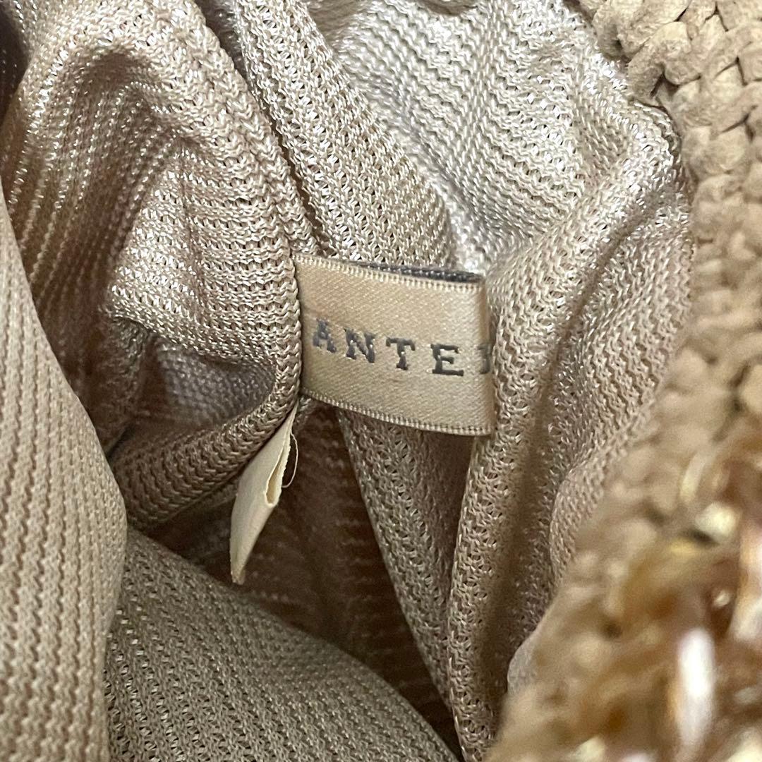 美品 アンテプリマ ワイヤーバッグ ルケット リング ビジュー 金具 ゴールド