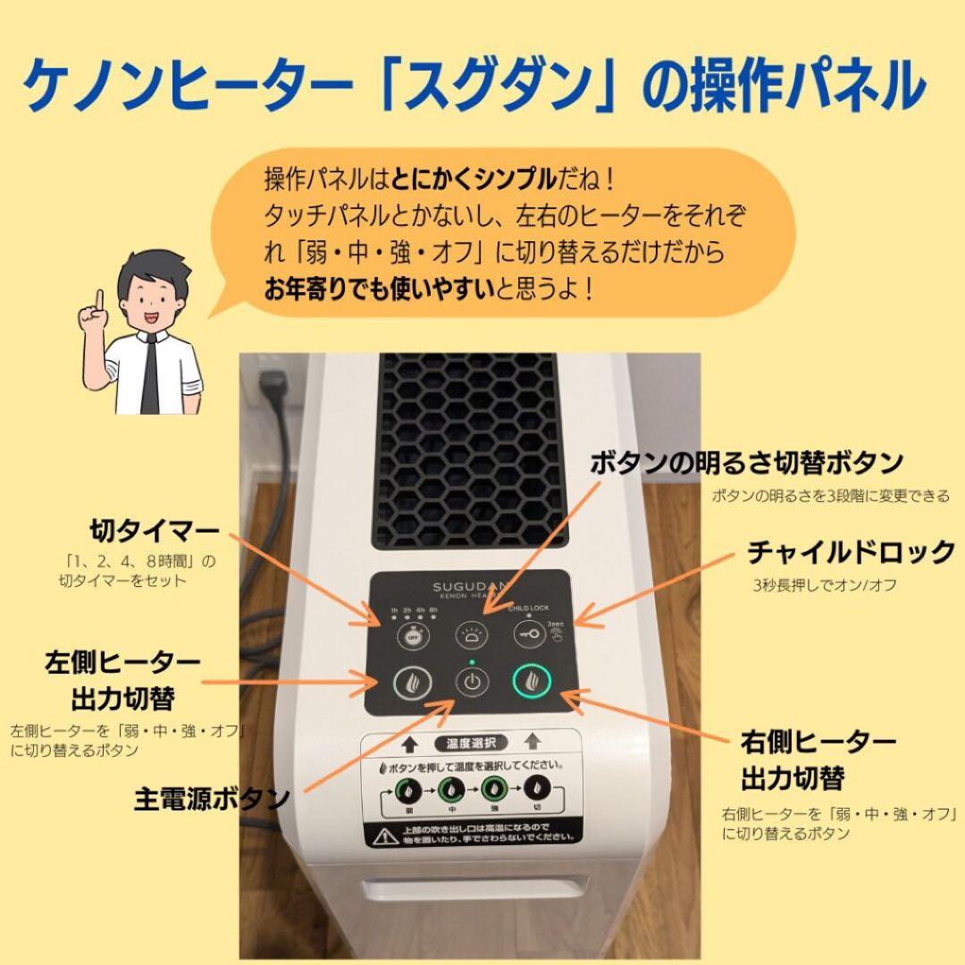 エムテック　ケノンヒーター　スグダン　KH358-02 セラミックヒーター