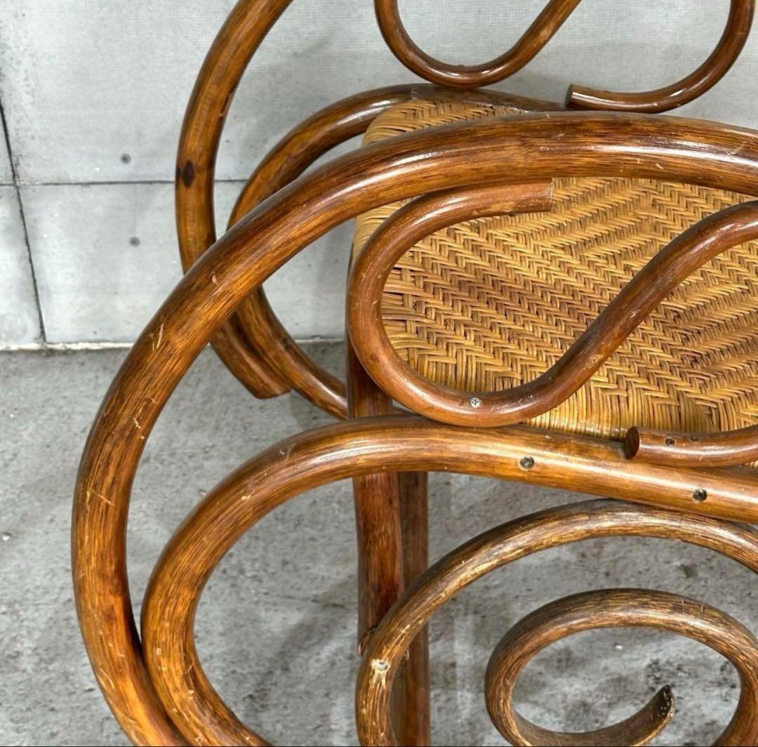 ꧁チワワ꧂ラタン ロッキングチェア　ヴィンテージ　送料込　アンティーク