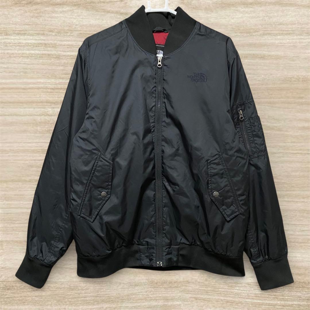 極美品 ノースフェイス MA-1 ボンバージャケット ブラック L