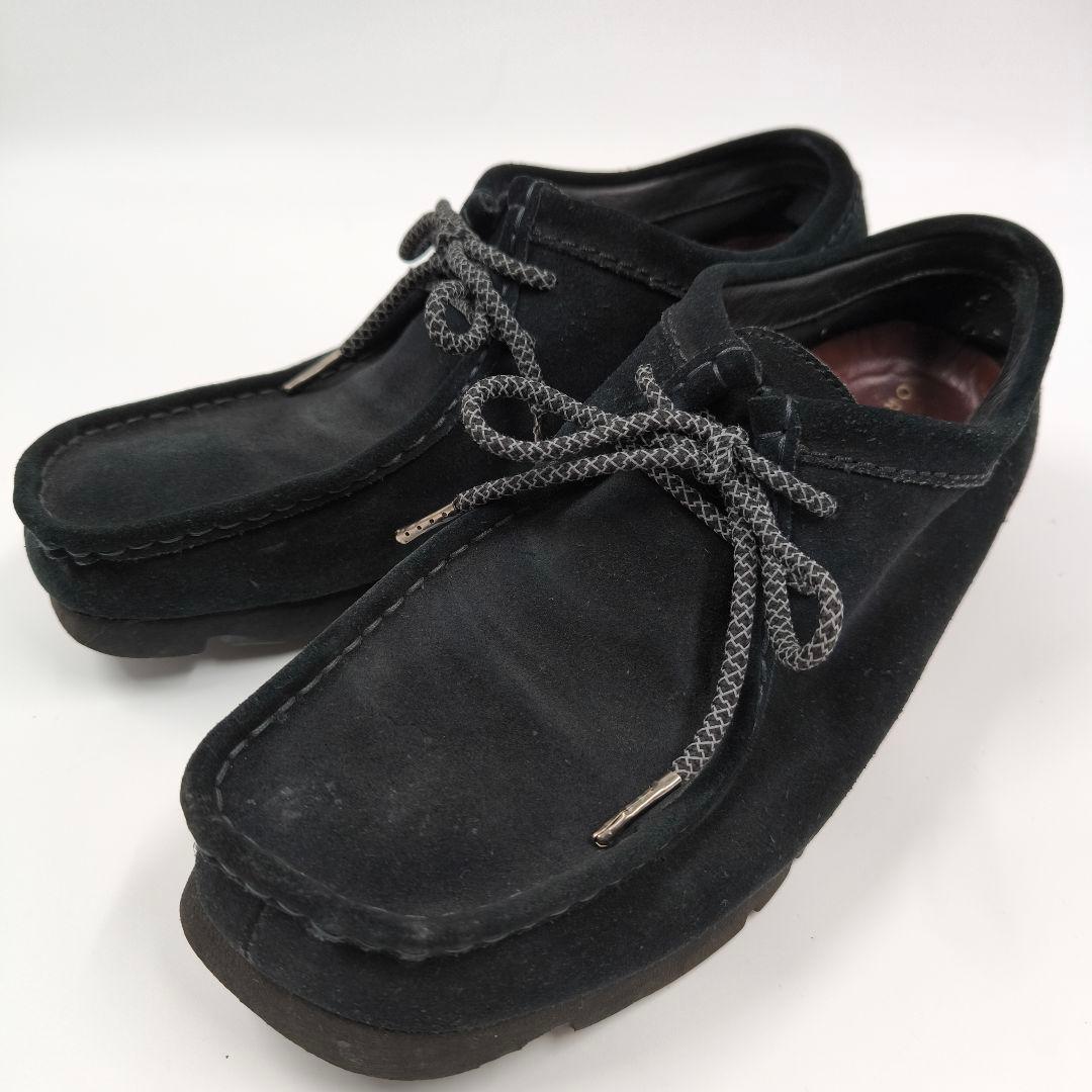 【Clarks】ワラビー スエード ゴアテックス 26 ブラック ビブラムソール