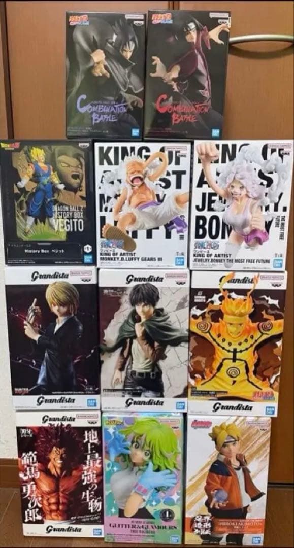 人気プライズ　フィギュア　まとめ売り ワンピース　ナルト　ヒロアカ　進撃の巨人