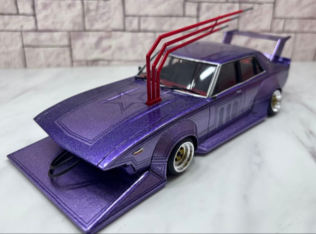 アオシマ　ケンメリ4ドア　完成品　1/24 メタリックブルー