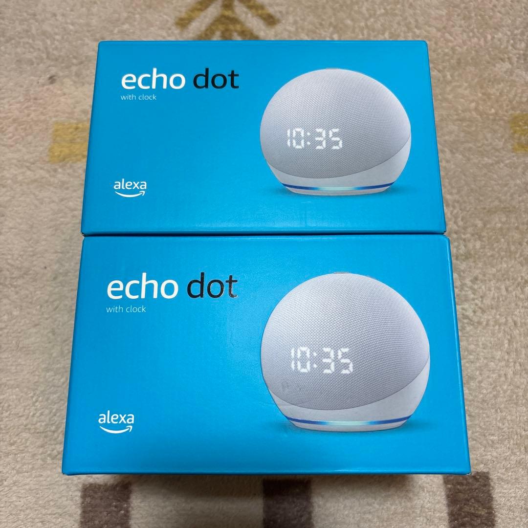 も*ん様 《新品未使用》Echo Dot with Clock 2台セット　第4