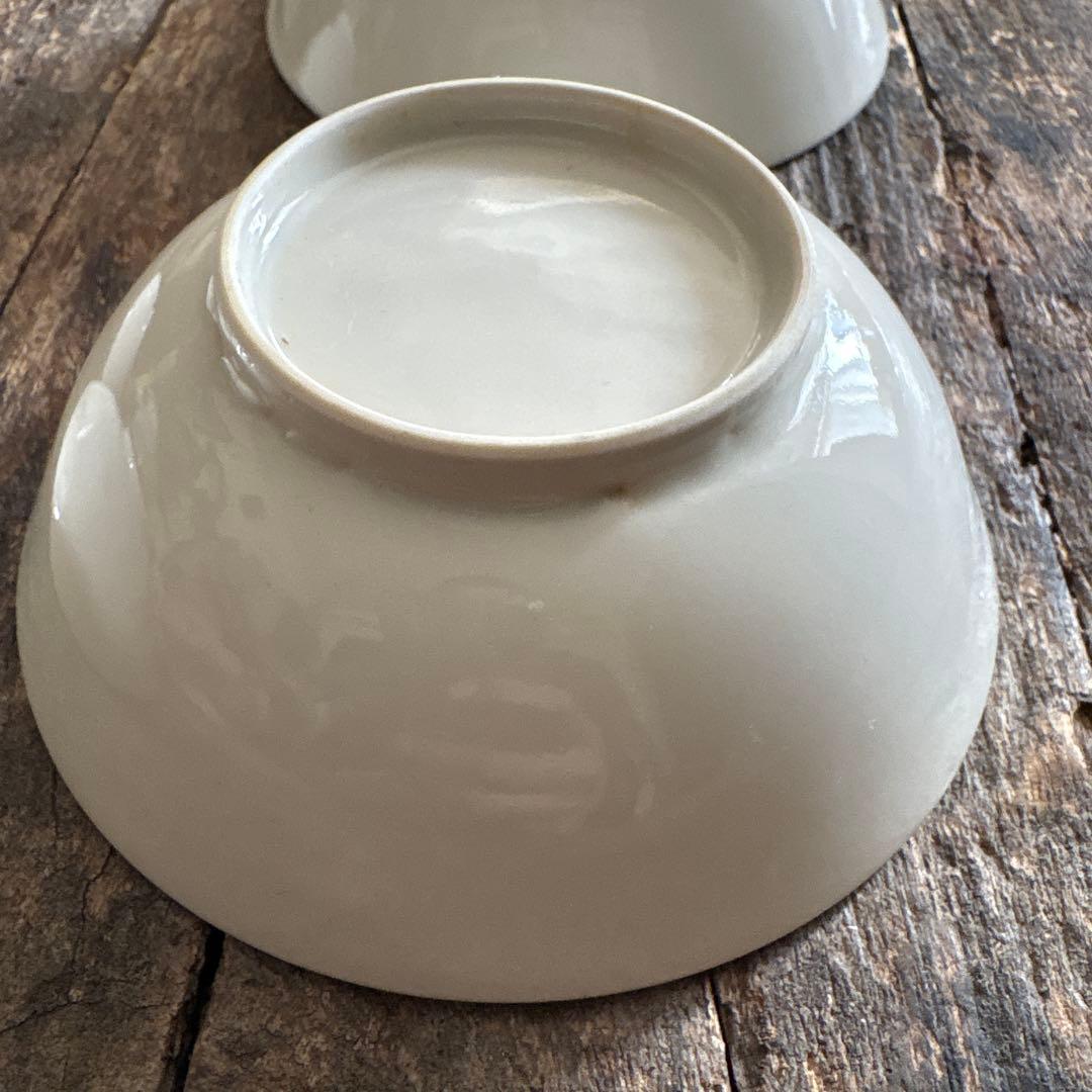 希少　砥部焼　淡黄磁　深皿　五客　白磁　白高麗
