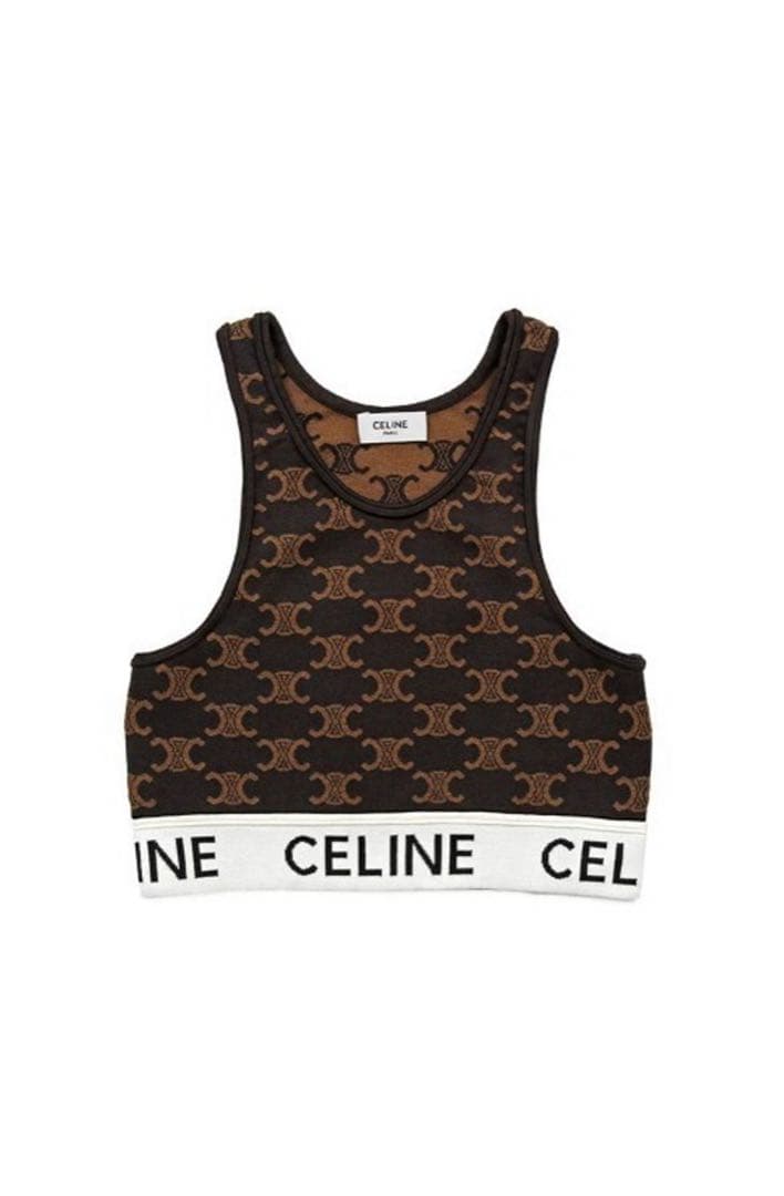 CELINE セリーヌ クロップド タンクトップ ブラトップ トリオンフ