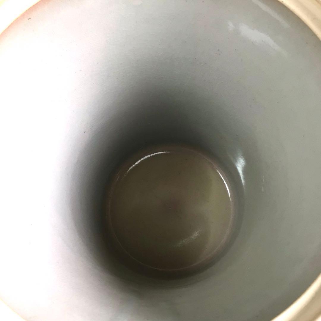 Ｐ８０４　水指　『平安　開山造』『礼賓手三嶋』『末広水指』　共箱　茶道具