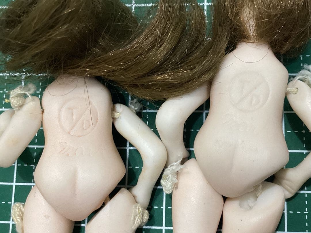 ミニョネット　アンティークビスクドール 2体セット T/D刻印あり　ヴィンテージ