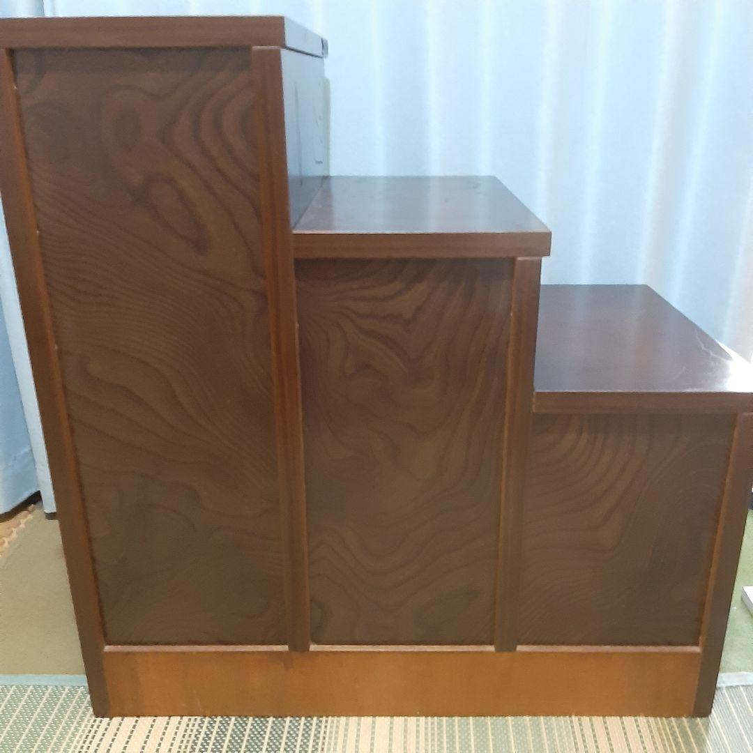 アンティーク 階段 箪笥 引き出し鍵付き 74×76×45 右上がり