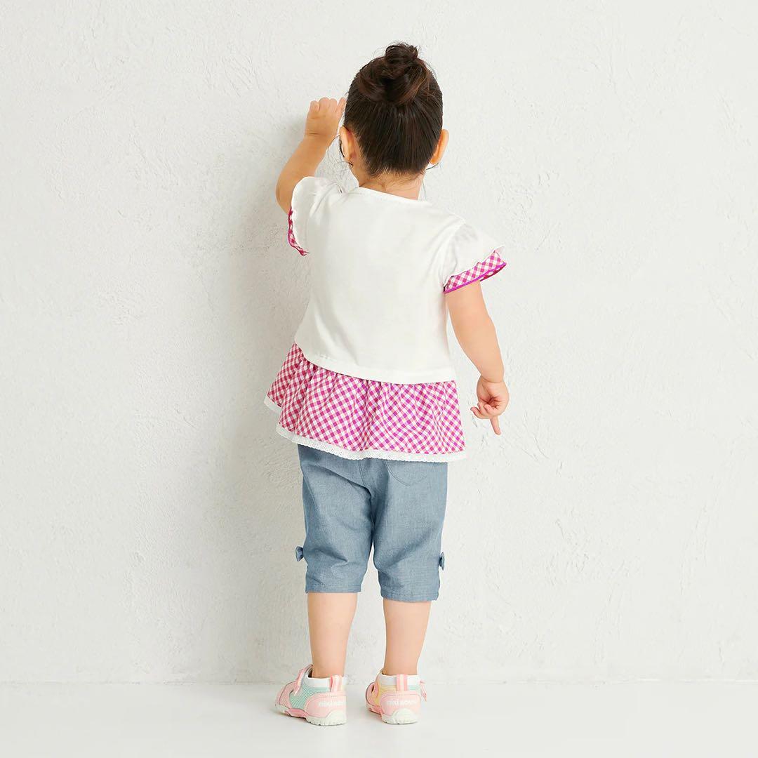 ミキハウス miki HOUSE 半袖 Tシャツ チェック90㎝　今期