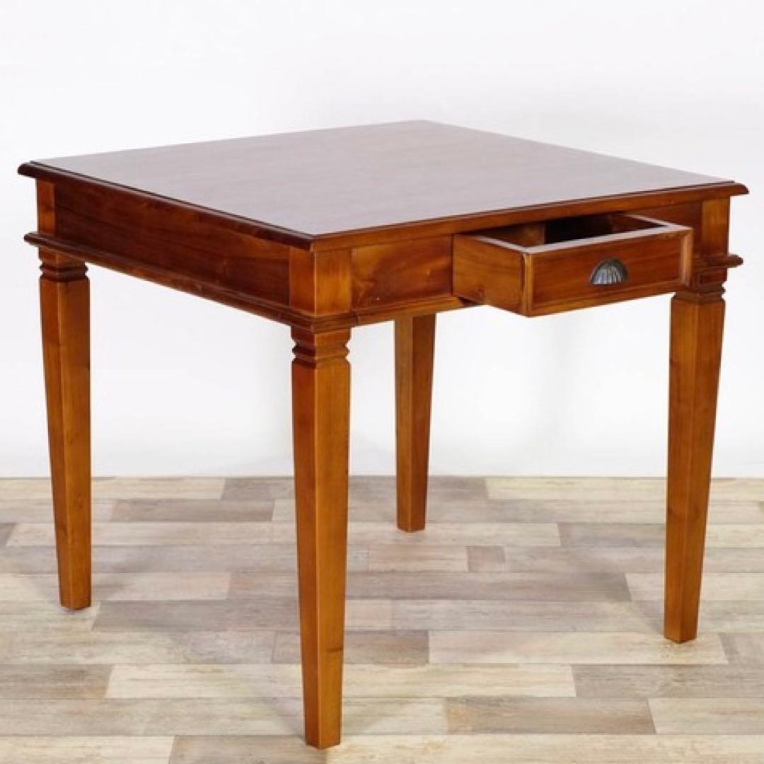B 新品 アジアン ダイニングテーブル S カフェ カントリー 机 アンティーク