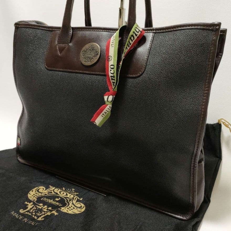 【極美品】orobianco ビジネス レザートートバッグ A4収容可