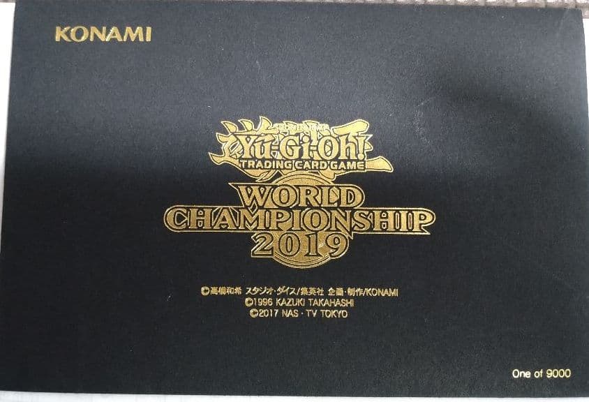 遊戯王　WCS2019　カード未開封　封筒付　真紅眼の黒竜　死者蘇生　プロモ