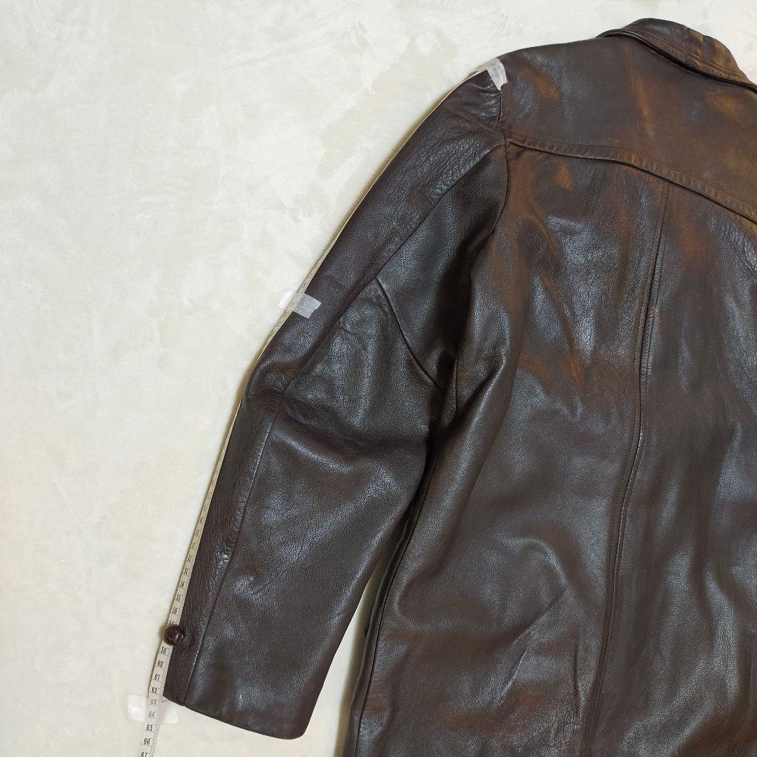 70S　USA製　Cooper　ライナー　ミドル丈レザーコート　レザージャケット