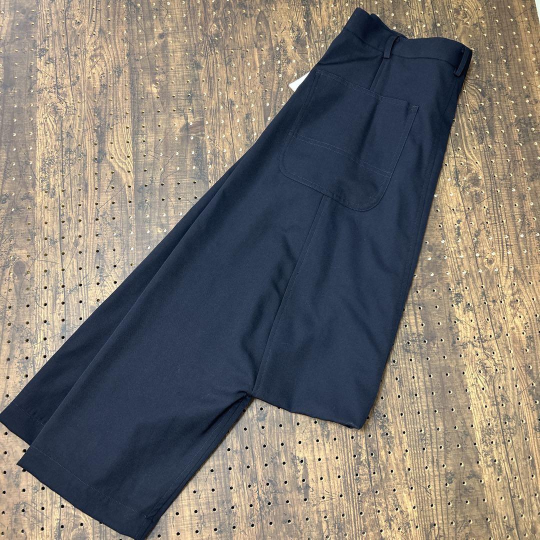 新品タグ付　コムデギャルソン　サルエルパンツ　黒　紺　L ウール100%