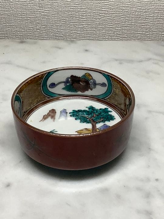 「お値下げ」九谷焼　三代　為吉　三ツ井詠一　古九谷　酒盃