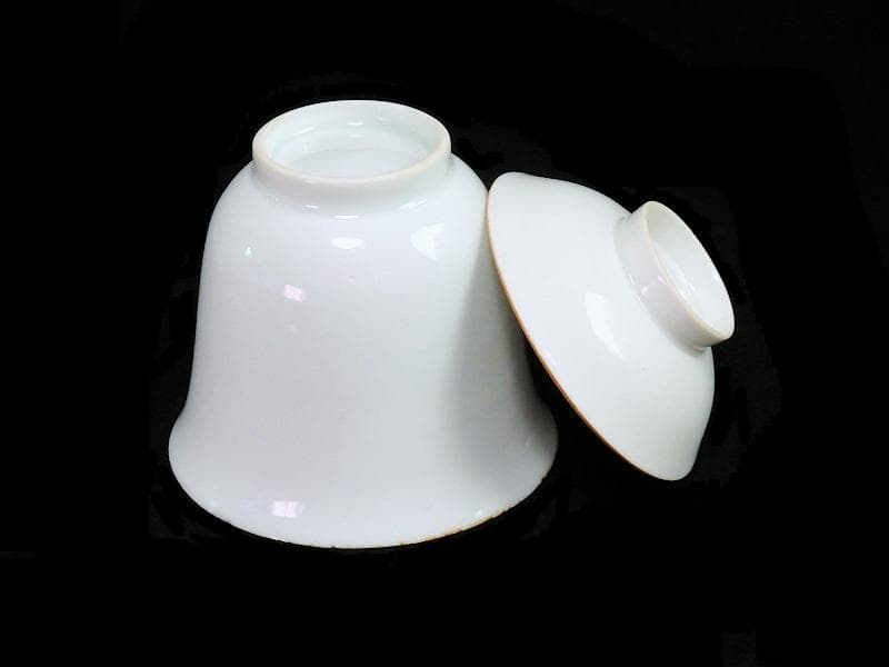 古伊万里　白磁　蓋向付　江戸中期　C358AS-fbjr