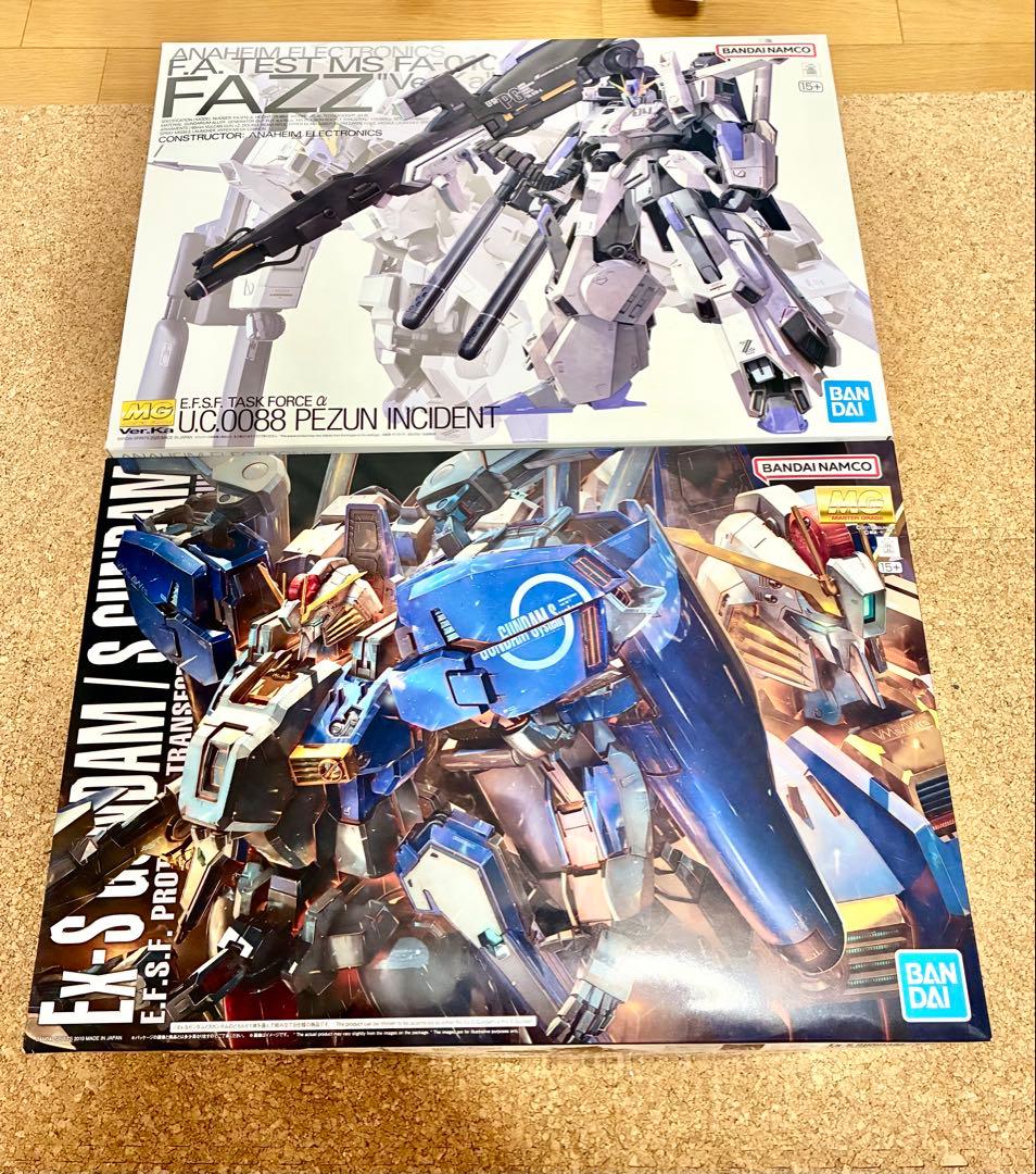 新品未使用　mg Ex-Sガンダム/Sガンダム FAZZ Ver.Ka セット