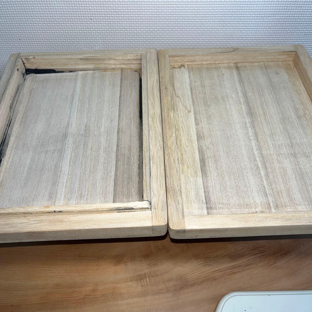 ⭕️紫雲石硯　名工　熊谷利夫　号　瑞泉　大型長方研　2kg超　石紋綺麗　共桐箱