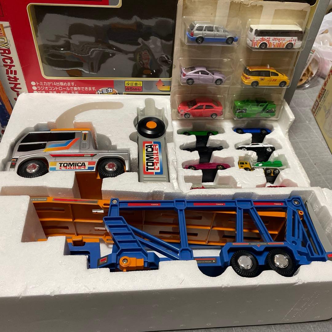 レトロトミカ　希少　 DX R/Cトミカトレーラーセット ジャンク品　車１４台