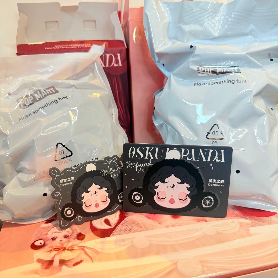 A*様 スカルパンダ Darkness スマホストラップ ポーチ 2点セット