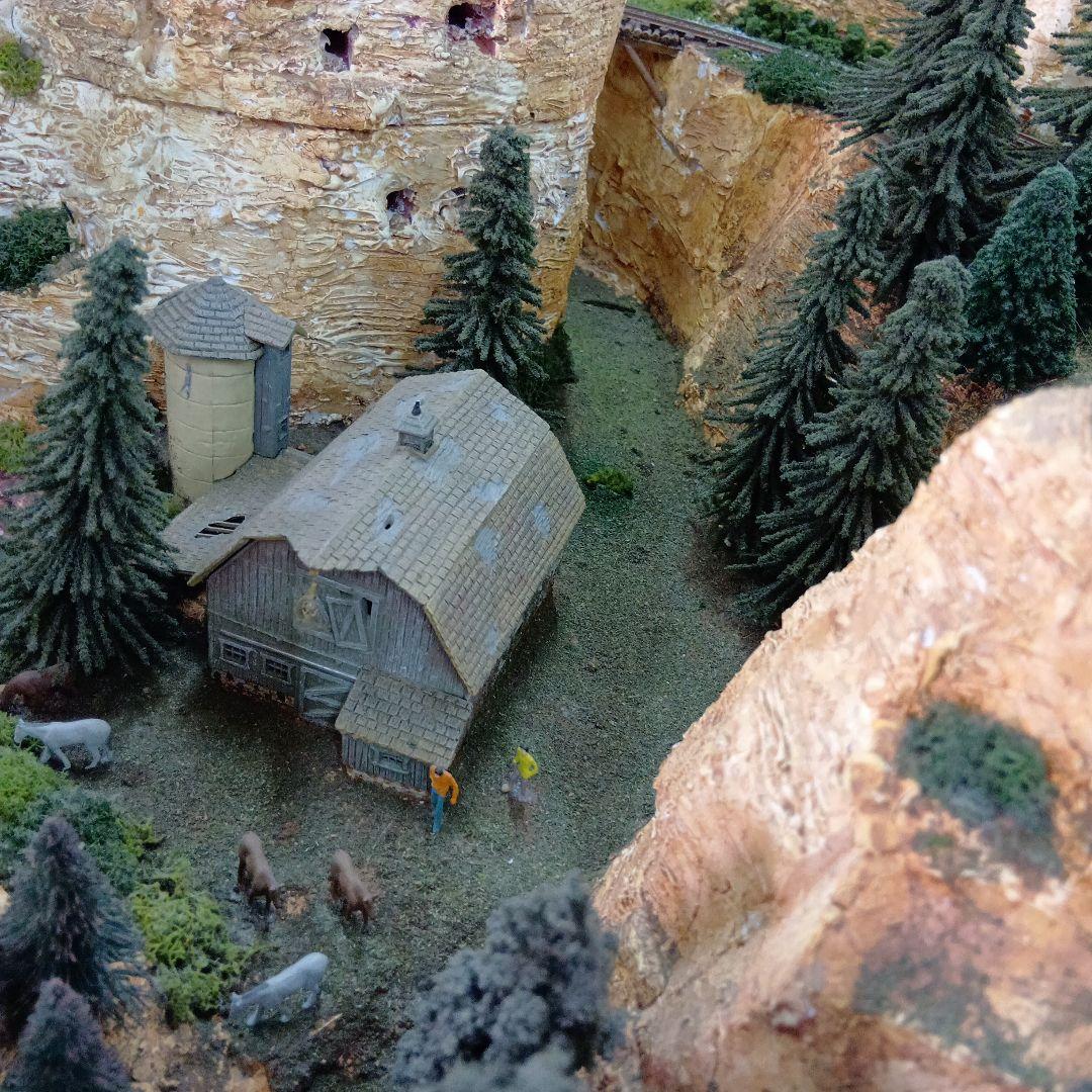 ジオラマ　ウェスタン　Nゲージ　ナローゲージ　引取限定